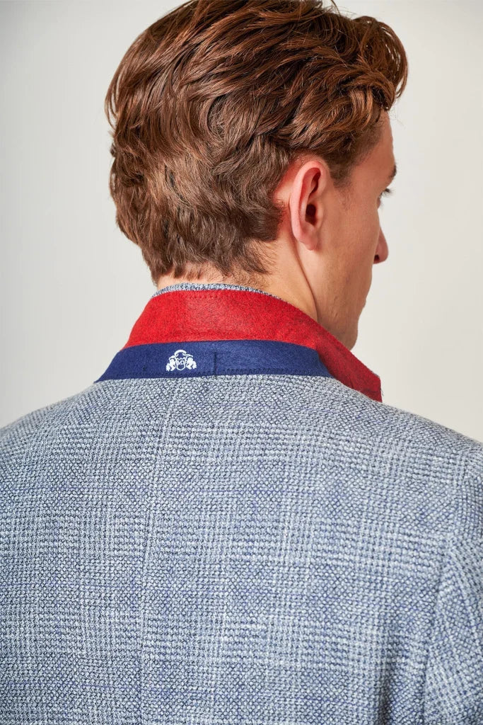 3-teiliges Tweed-Anzug – Marc Darcy Kris Sky Blue