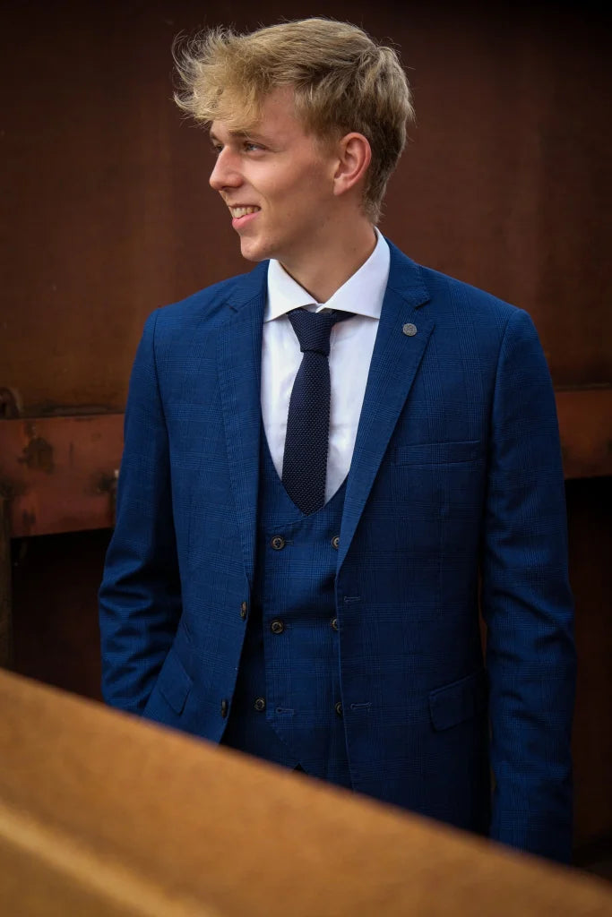 Blauer Anzug | Dreiteiliges Kostüm | George - driedelig pak