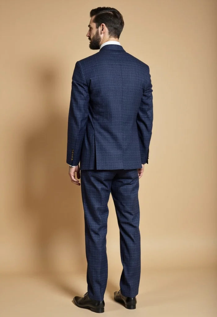 CASTLESON Phantom – Dreiteiliger Herrenanzug Navy