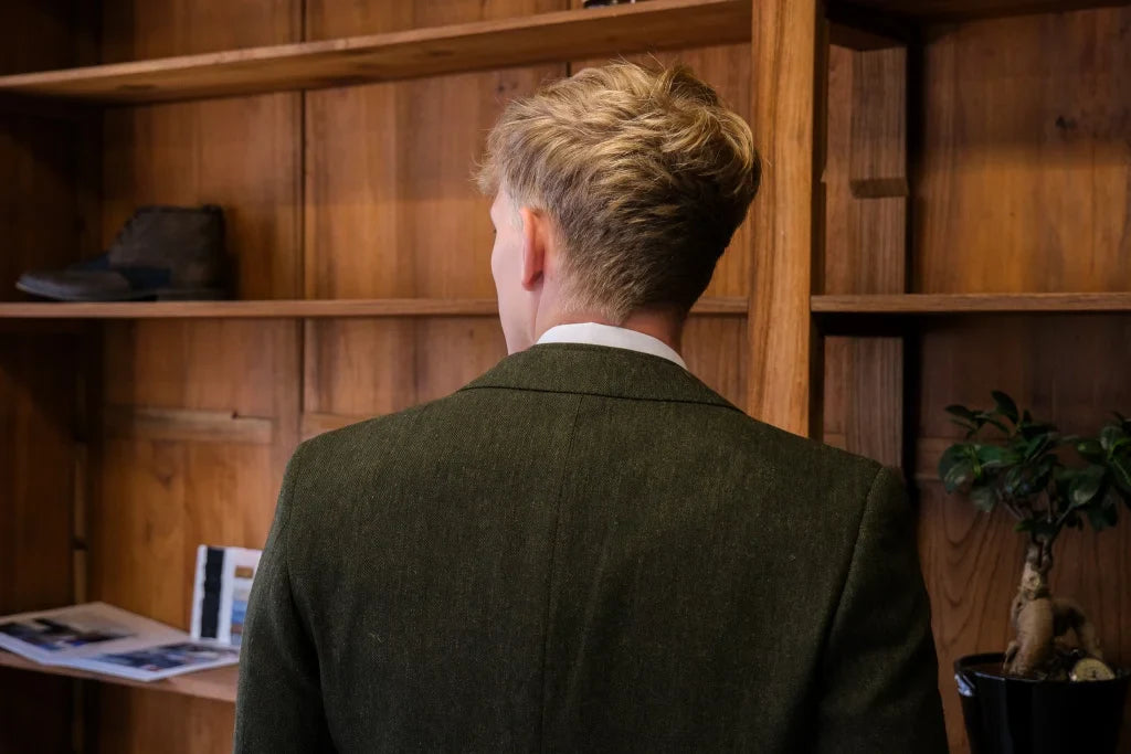 Taverny - Sakko Olive Tweed - Sakko