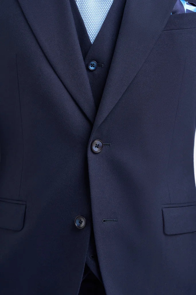 Cavani James – Sakko Navy Super 130s Wolle - Colbert