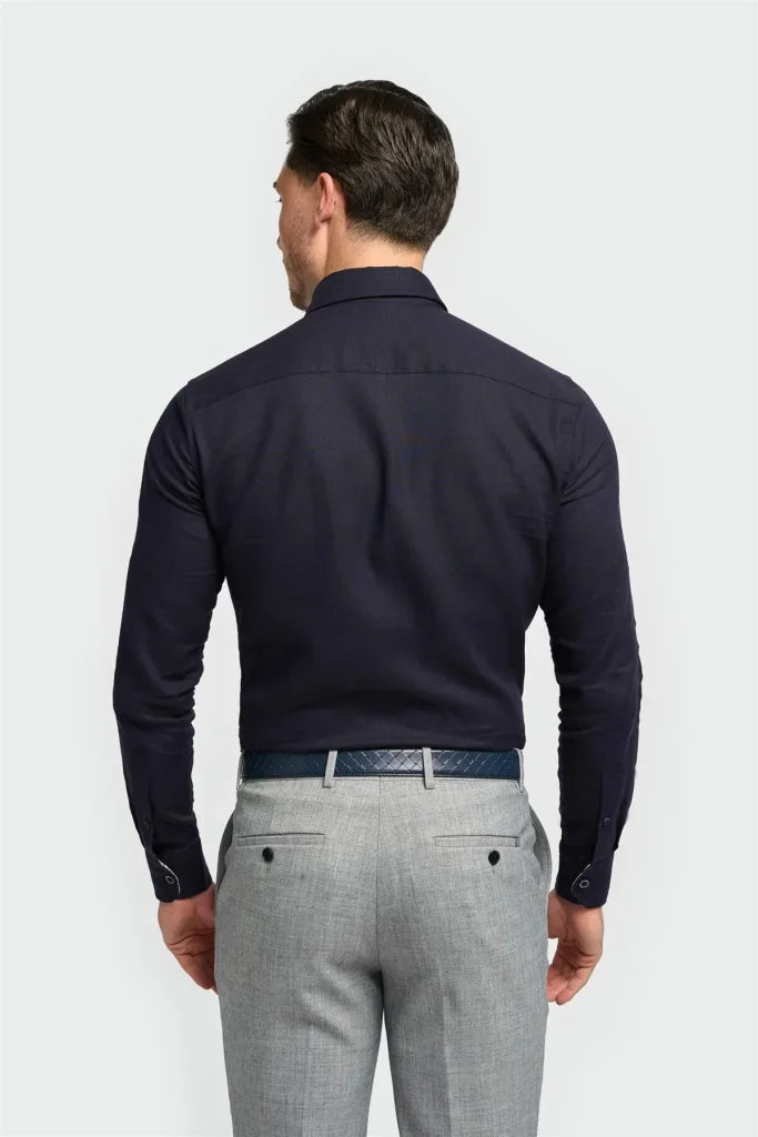 Cavani - Matera Hemd Navy - overhemd