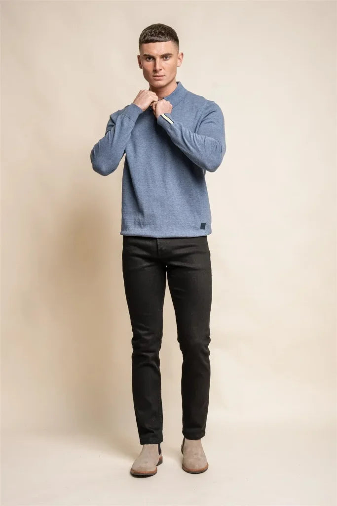 Falcao Air Force - Pullover für Herren mit Reißverschluss