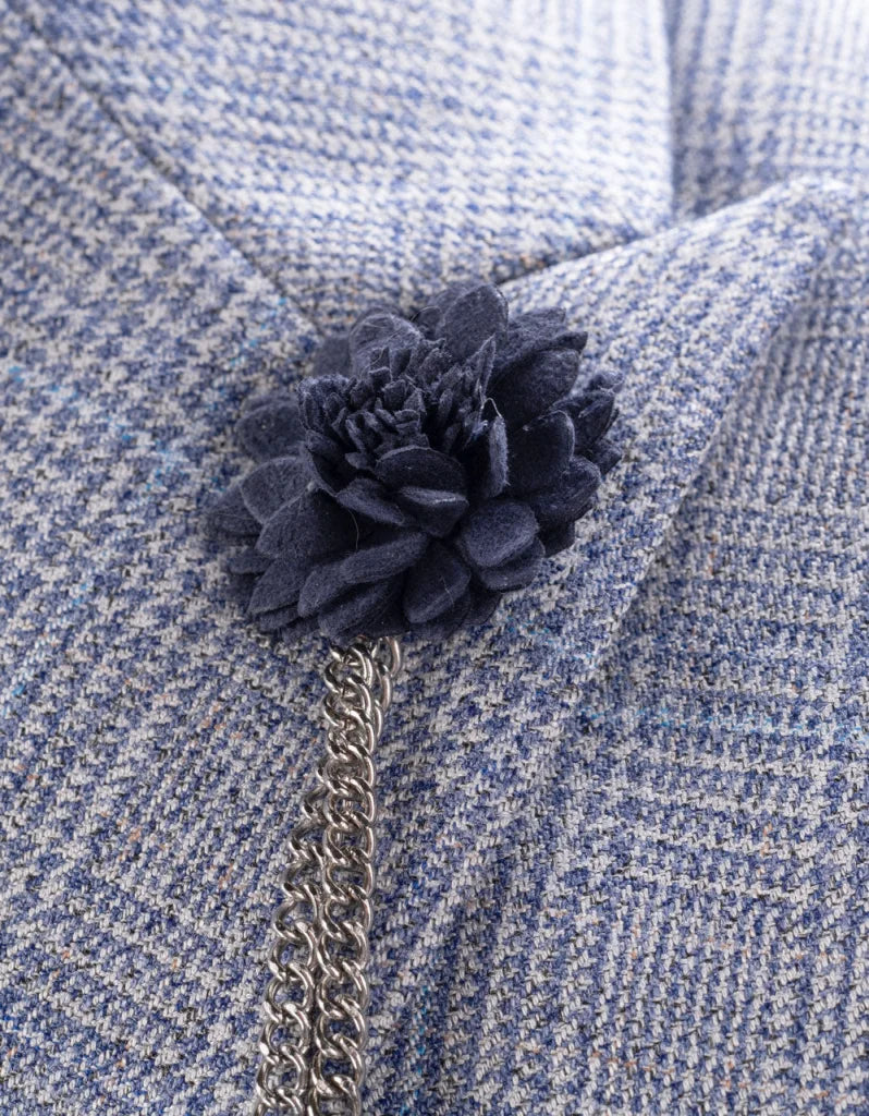 Hellblauer 3 - teiliger Anzug Cavani Caridi sky blau