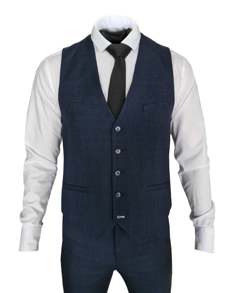 Herren Anzug Marineblau - Cavani Caridi - driedelig pak