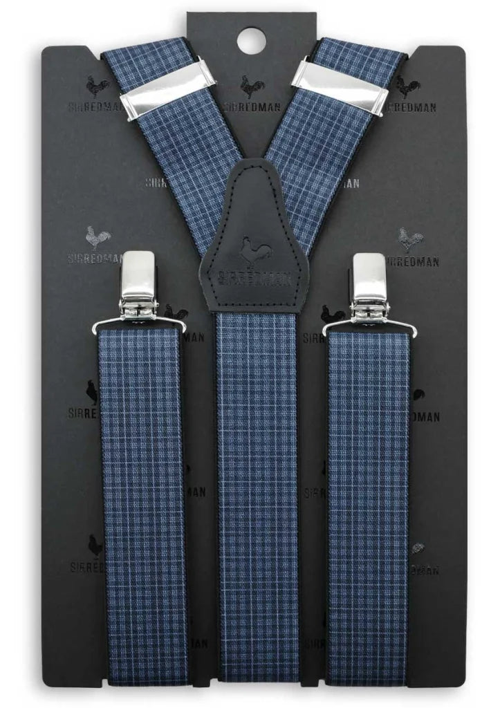 Hosenträger kariert blau - blau - Hosenträger