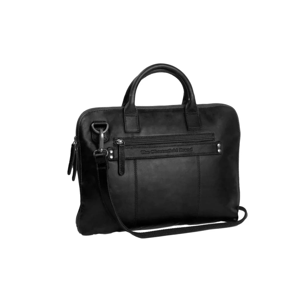 Leder Laptoptasche - The Chesterfield Brand Harvey Schwarz