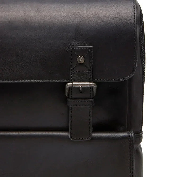 Leder Rucksack - The Chesterfield Brand Malta Schwarz