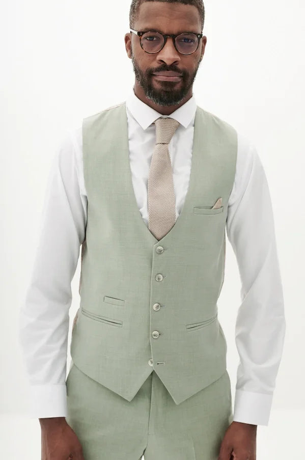 Marc Darcy – Weste Finley Moosgrün - Weste