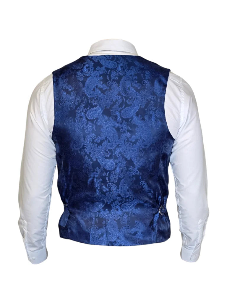 Marc Darcy - Weste Kariert Jerry Blau - Weste