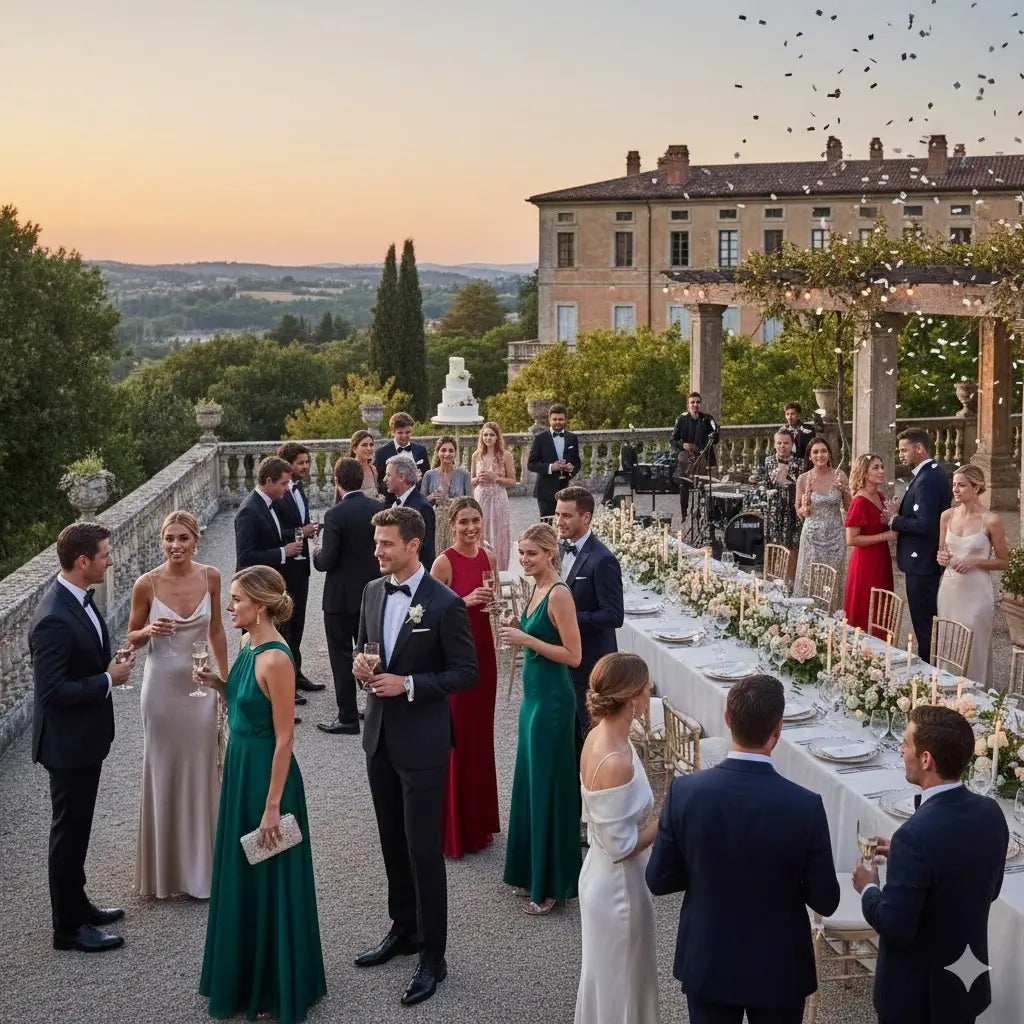 Wie beschreibst du formelle Kleidung auf eurer Hochzeitswebsite?