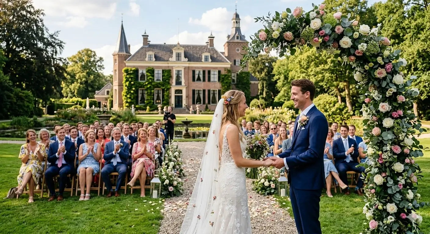 Heiraten auf einem Landgut: Was trägt der Bräutigam?