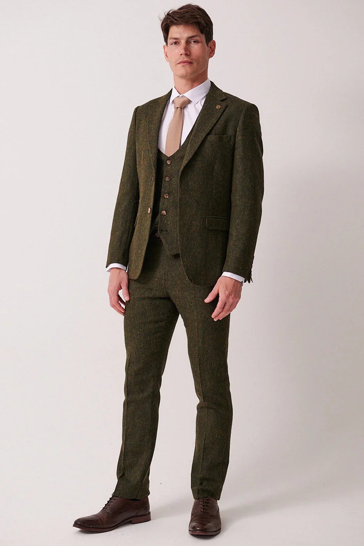 Marc Darcy – Sakko Dean Olive Tweed