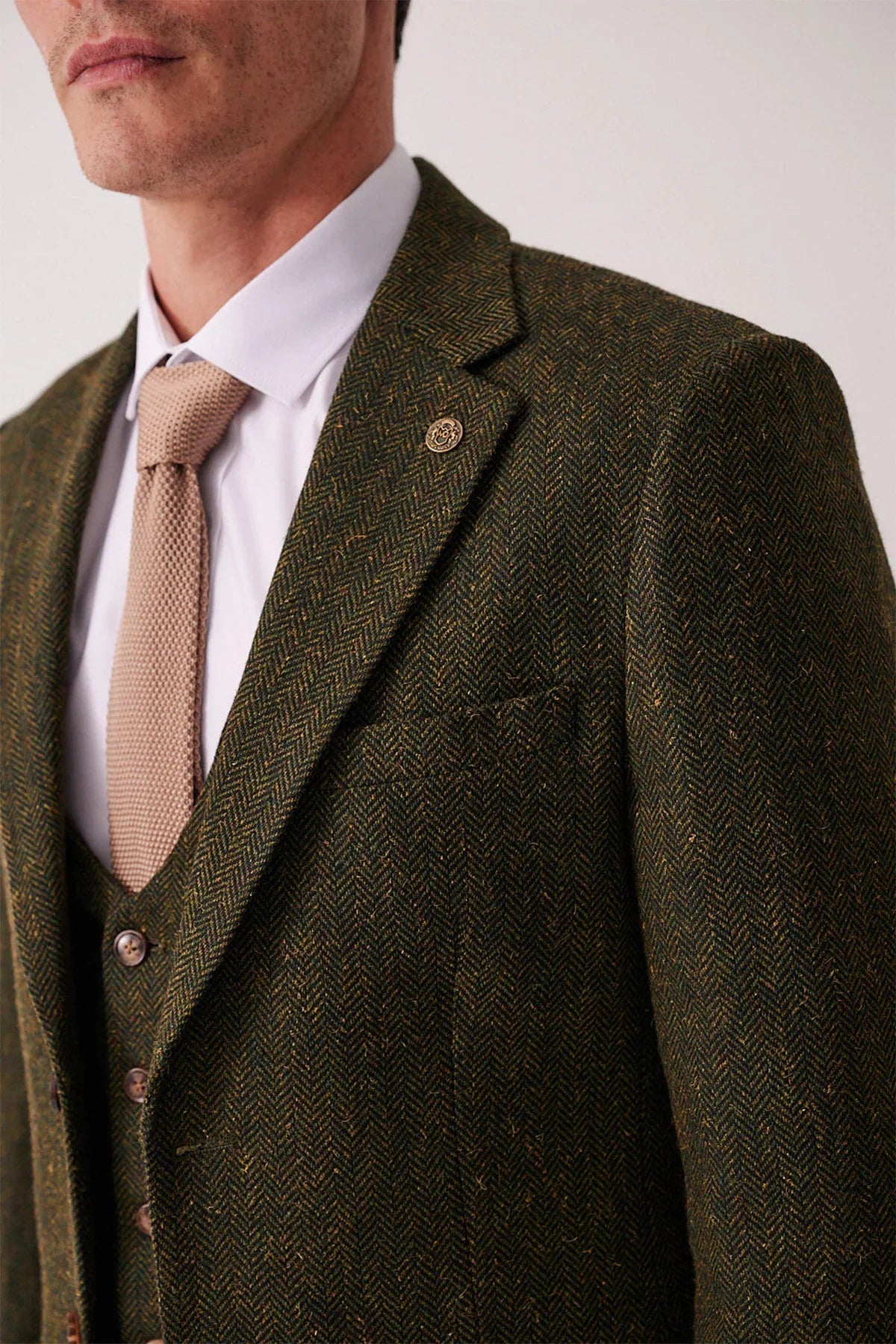 Marc Darcy – Sakko Dean Olive Tweed