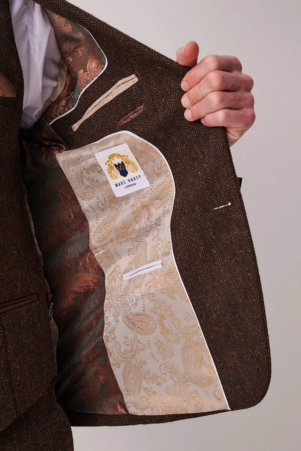 Marc Darcy - Sakko Dean Brown Tweed