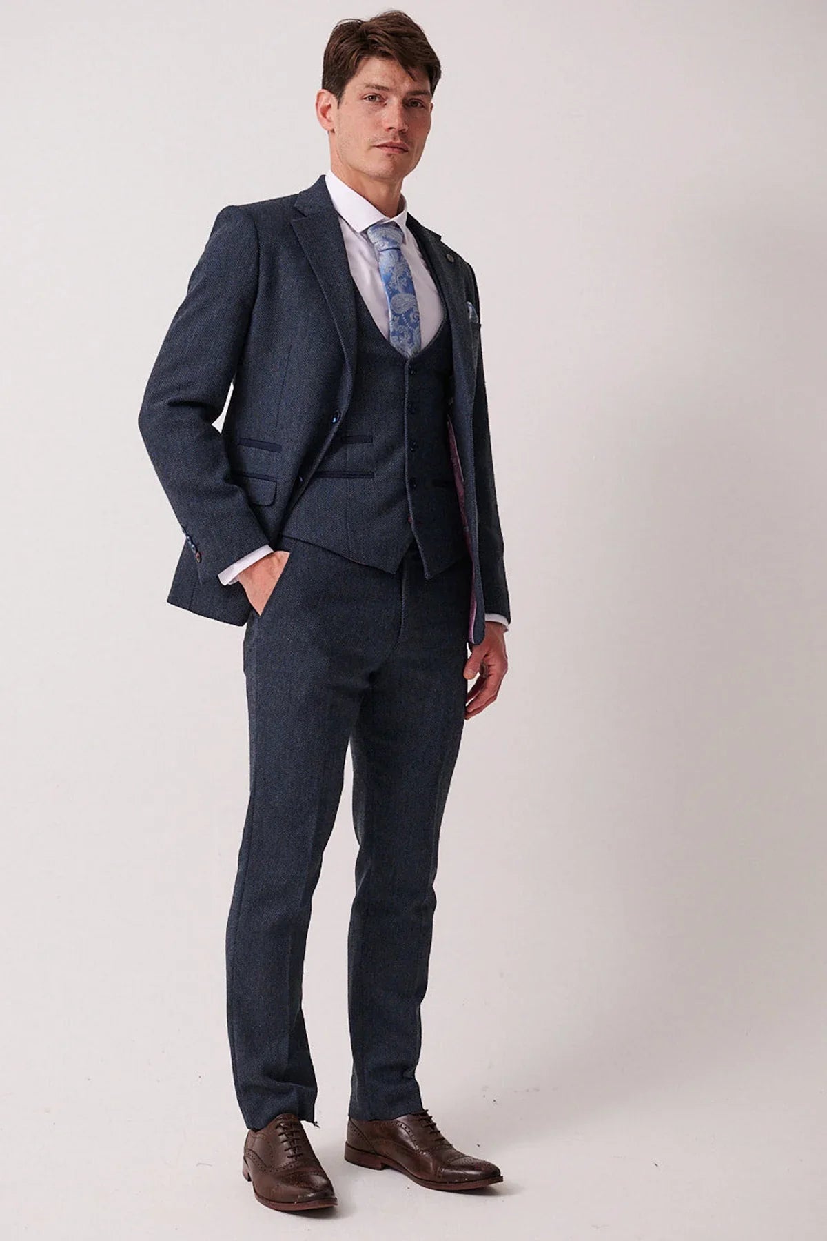 Marc Darcy - Sakko Dean Blue Tweed