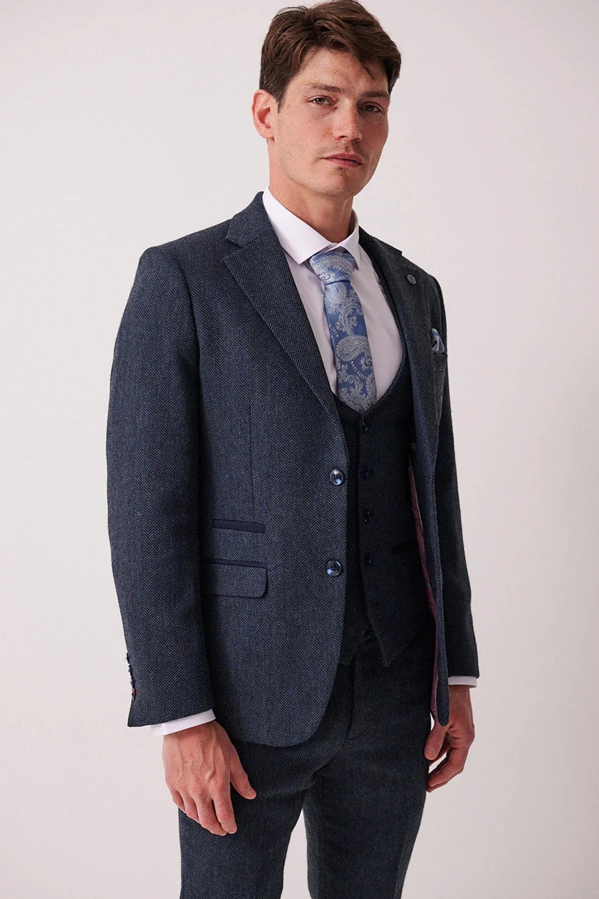 Marc Darcy - Sakko Dean Blue Tweed