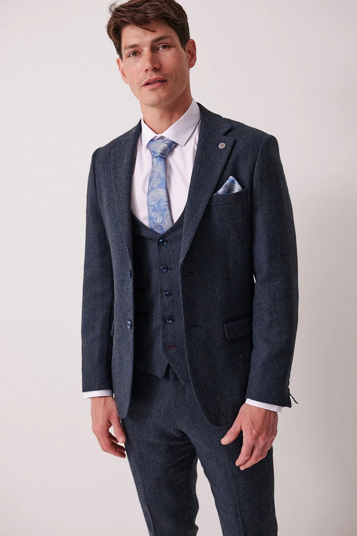 Marc Darcy - Sakko Dean Blue Tweed
