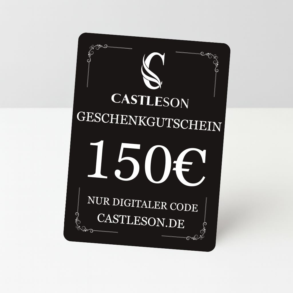 €150 CASTLESON Geschenkgutschein – Für Herrenanzüge &