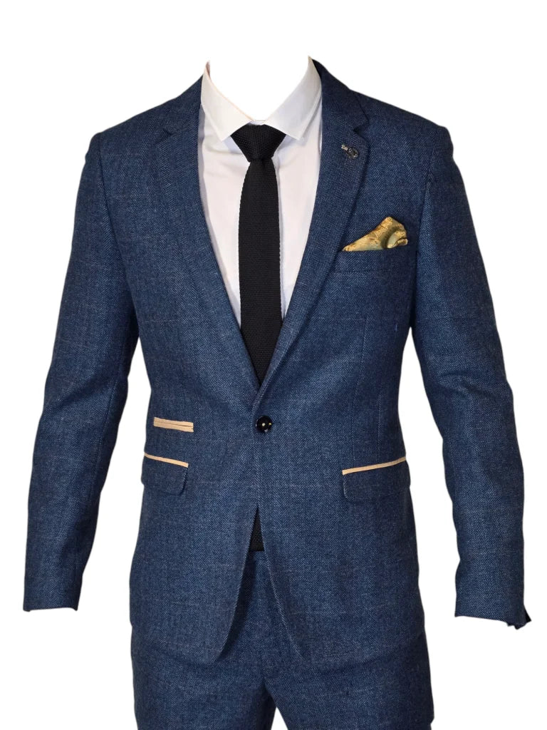 2-teiliger Anzug - blauer Herrenanzug - Dion Blue