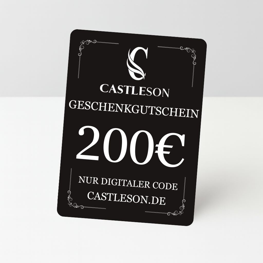 €50 CASTLESON Geschenkgutschein – Für Herrenanzüge &