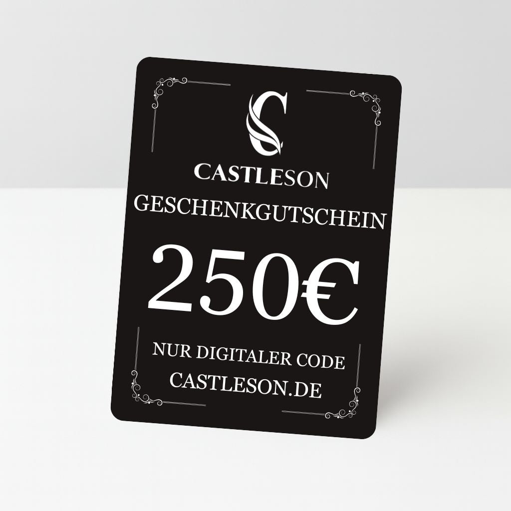 €50 CASTLESON Geschenkgutschein – Für Herrenanzüge &