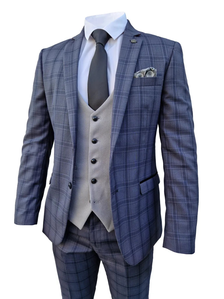 3 - teiliger Herrenanzug Jose Grey - Mix and Match