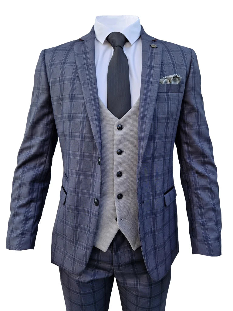 3 - teiliger Herrenanzug Jose Grey - Mix and Match