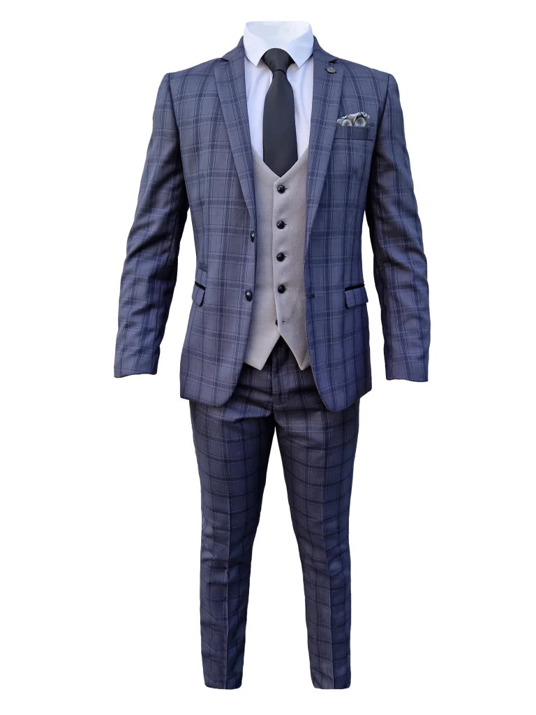 3 - teiliger Herrenanzug Jose Grey - Mix and Match