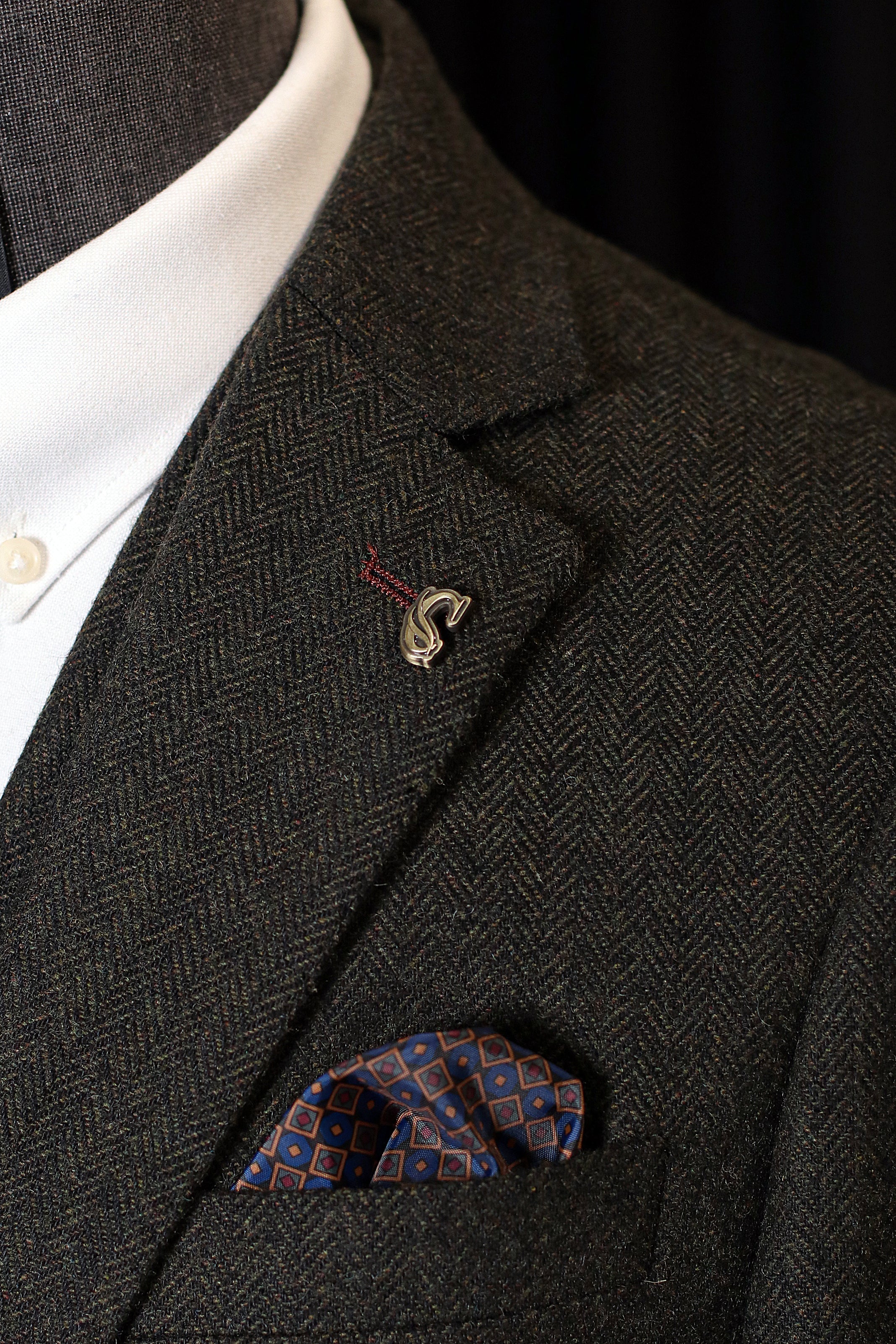 CASTLESON - Sakko Chief Olive Tweed