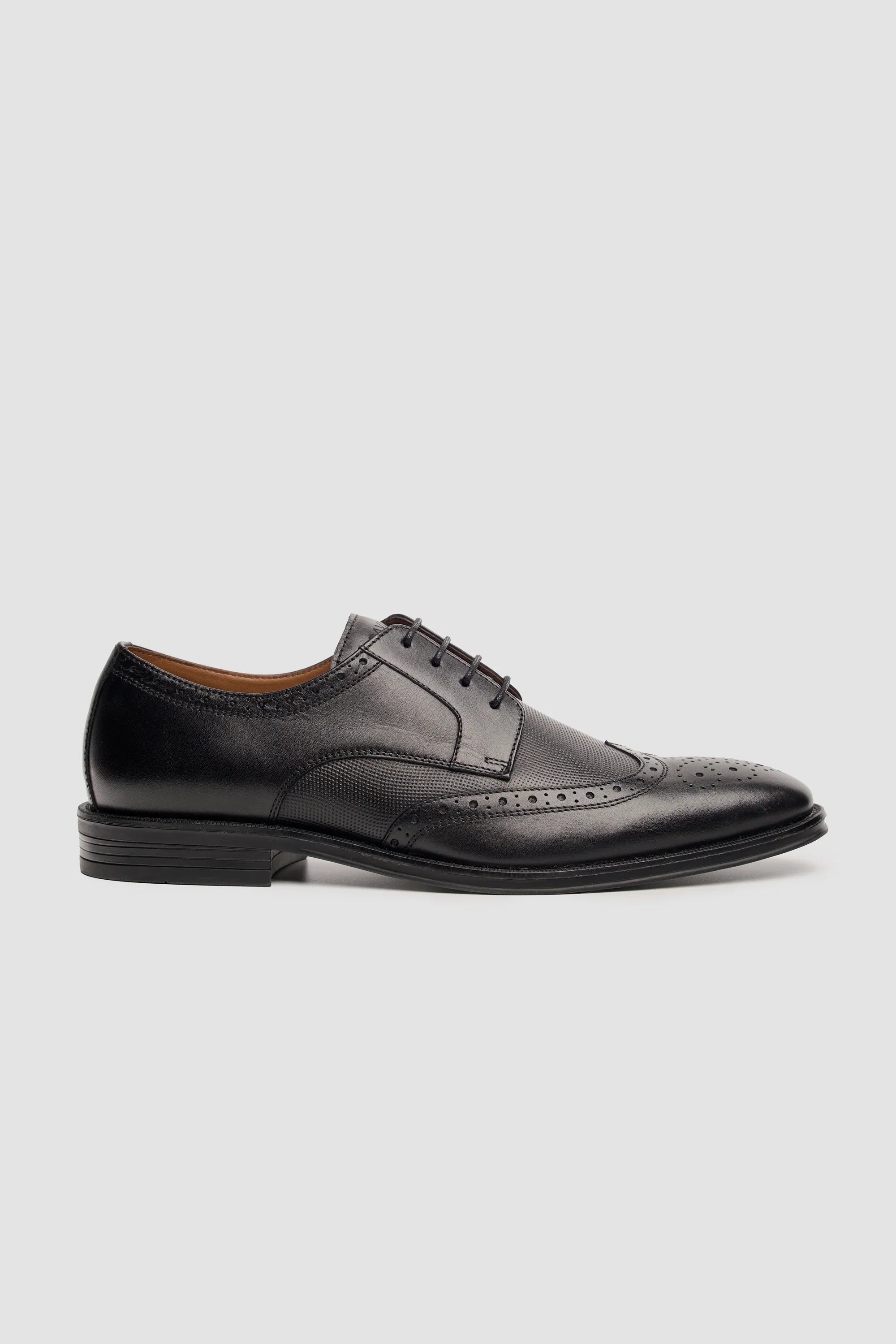 Cavani Lorenzo Schuhe Schwarz – Wingtip Brogue