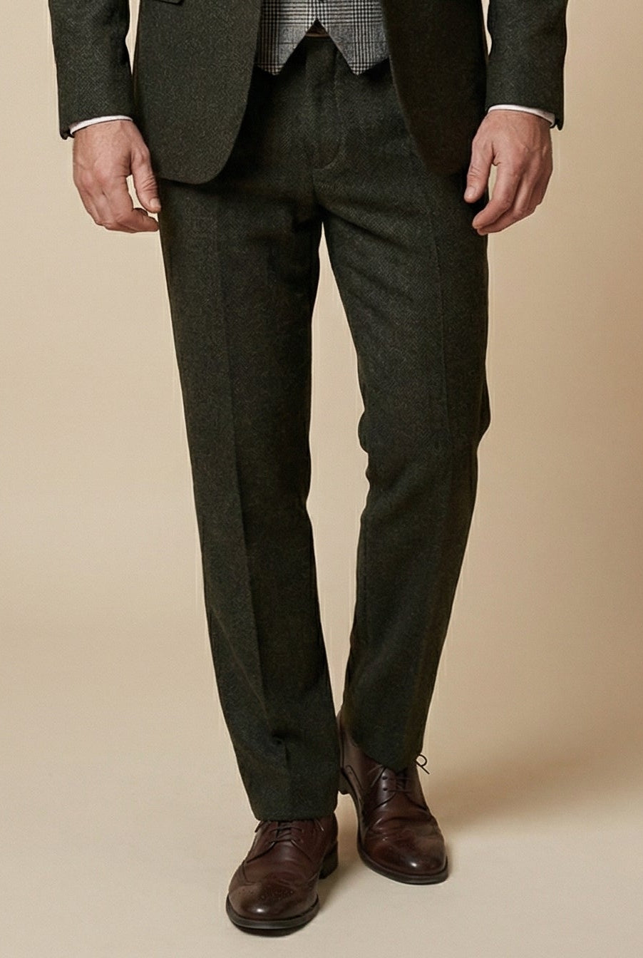CASTLESON - Hose Chief Olive Tweed