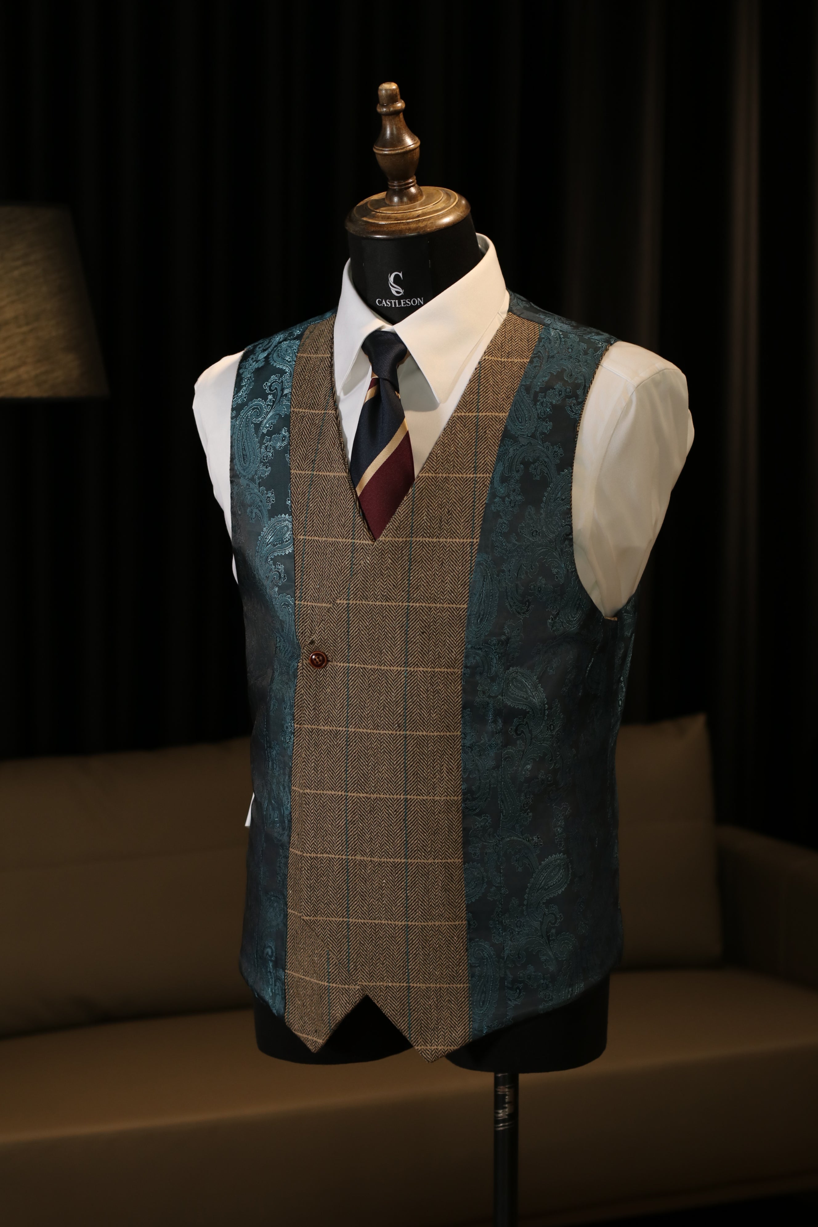 CASTLESON Baron - Dreiteiliger Herrenanzug Braun