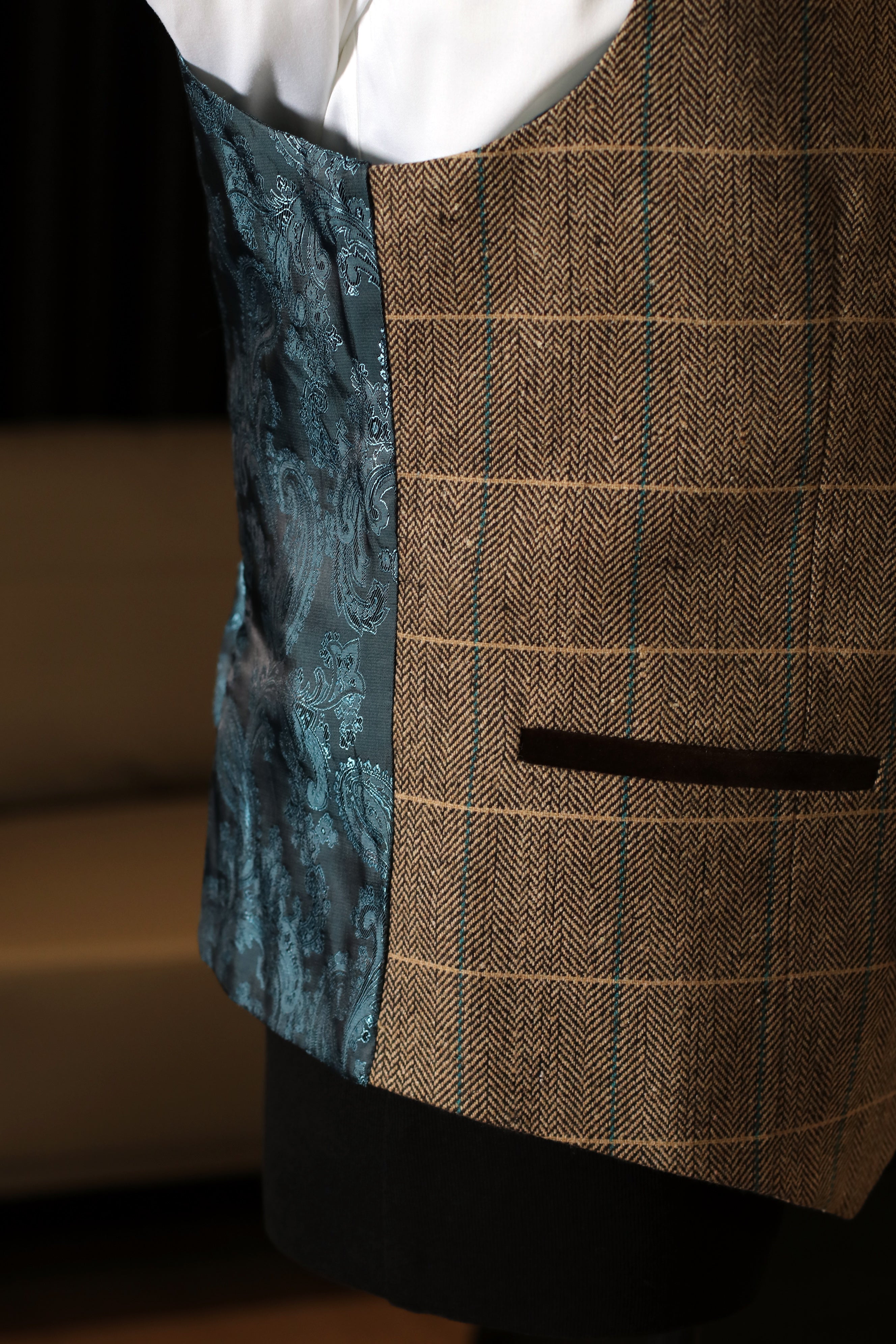 CASTLESON Baron - Dreiteiliger Herrenanzug Braun