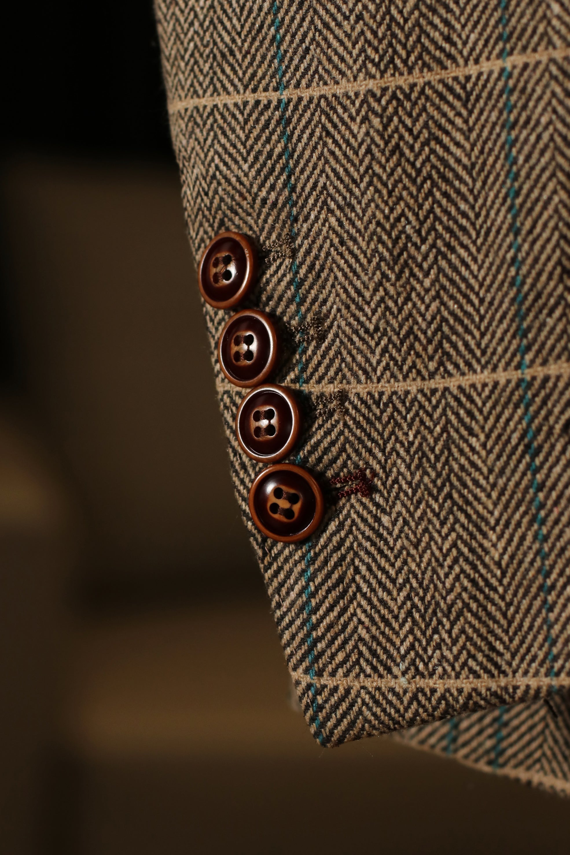 CASTLESON Baron - Dreiteiliger Herrenanzug Braun