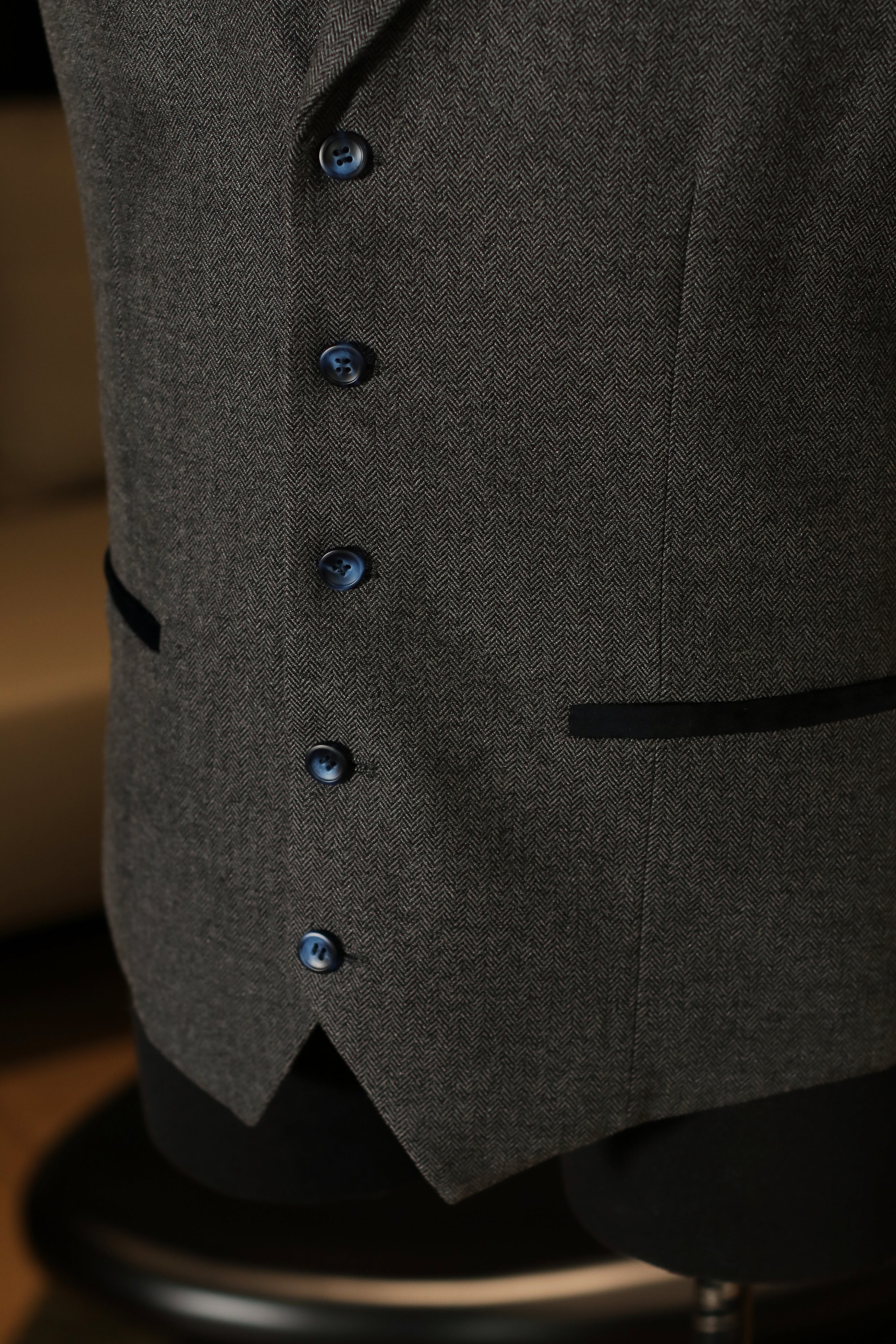 CASTLESON Chief - Dreiteiliger Herrenanzug Grau - driedelig