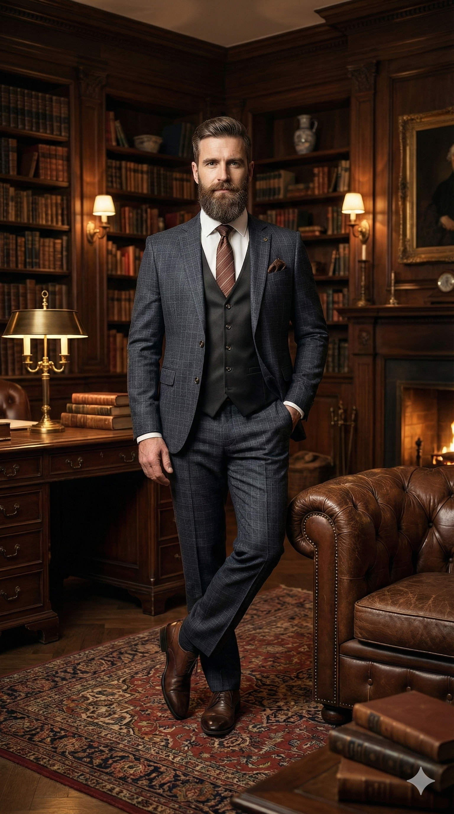 CASTLESON Phantom – Dreiteiliger Herrenanzug Grau Mix &