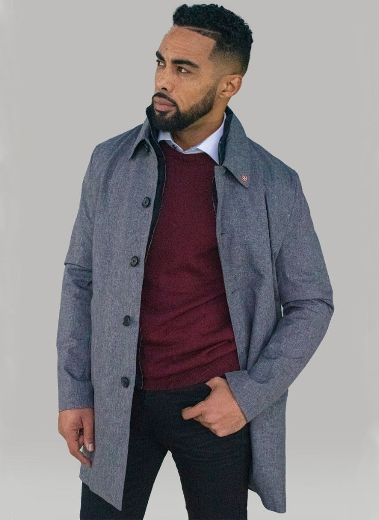 Cavani Brando Mac-Mantel – Grau - mantel