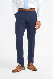 Cavani James – Hose Navy Super 130s Wolle