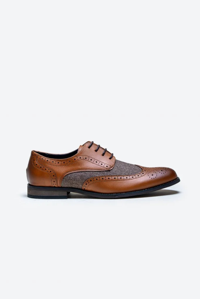 Cavani Oliver Schuhe Tan - Tweed - schoenen