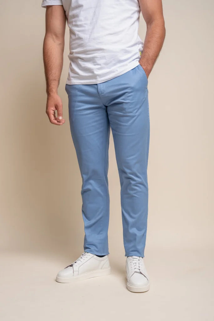 Chino hose herren - Cavani Dakota mauve - 30/S / Azure
