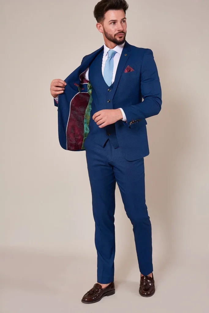 Dreiteiliger Anzug Danny Royal Blue - Marc Darcy