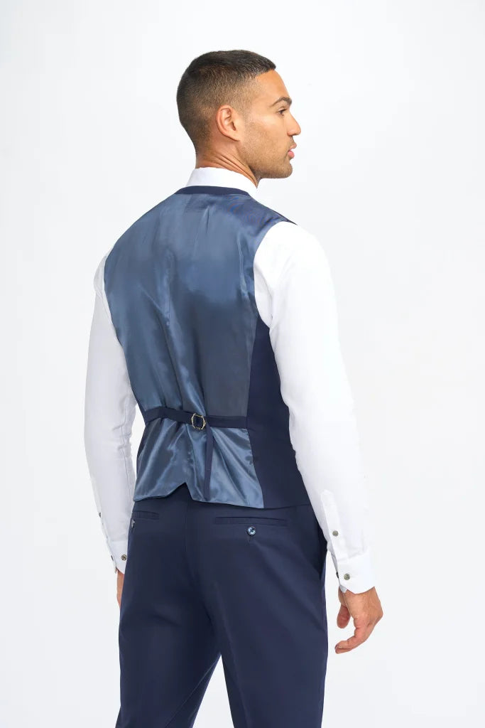 Dreiteiliger Herrenanzug – Cavani James Navy Super 130s