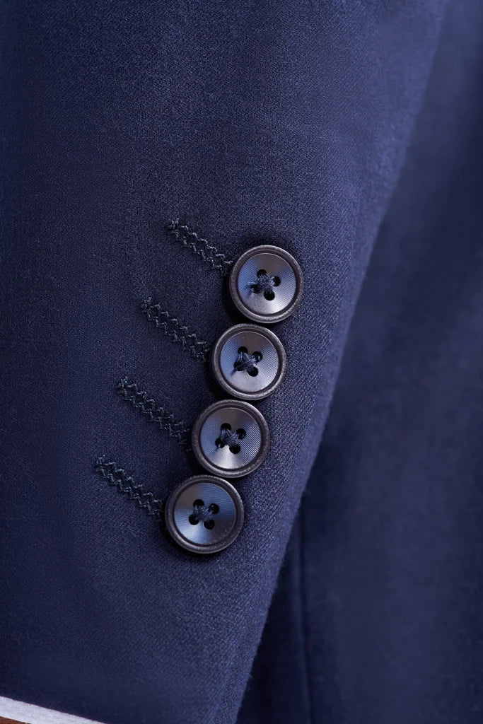 Dreiteiliger Herrenanzug – Cavani James Navy Super 130s