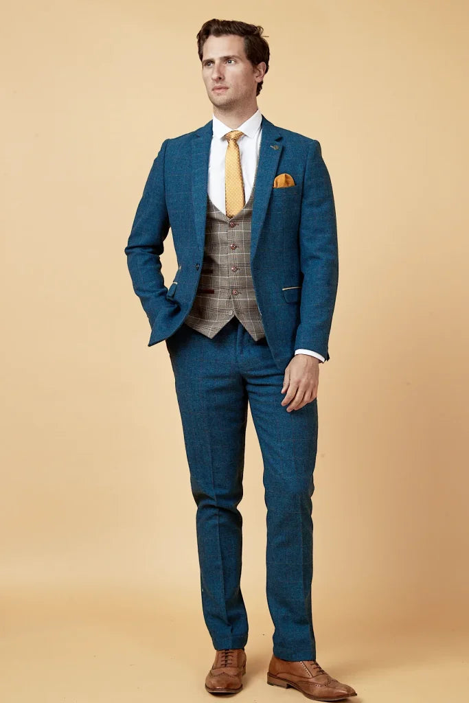 Dreiteiliger Herrenanzug Dion blue Mix and Match - Marc