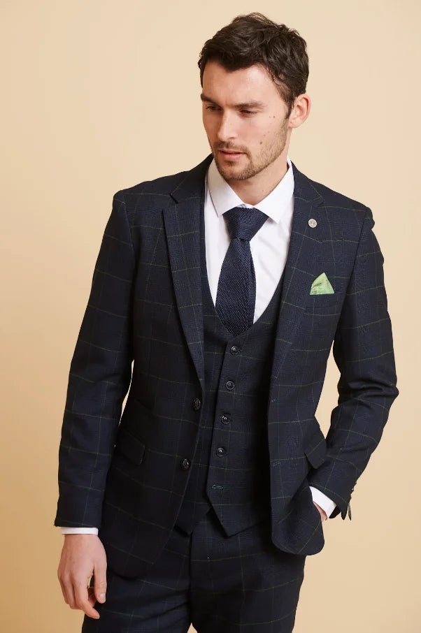 Dreiteiliger Navy-Gentleman-Anzug - Edison Greenline