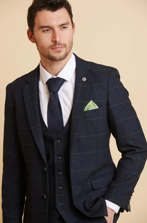 Dreiteiliger Navy-Gentleman-Anzug - Edison Greenline
