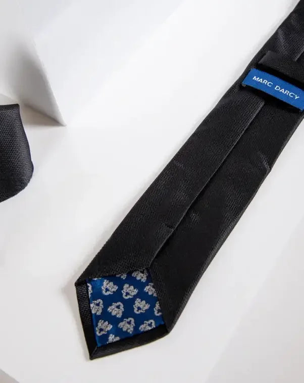 Gentlemens - Set Iconic Black Krawatte mit Einstecktuch