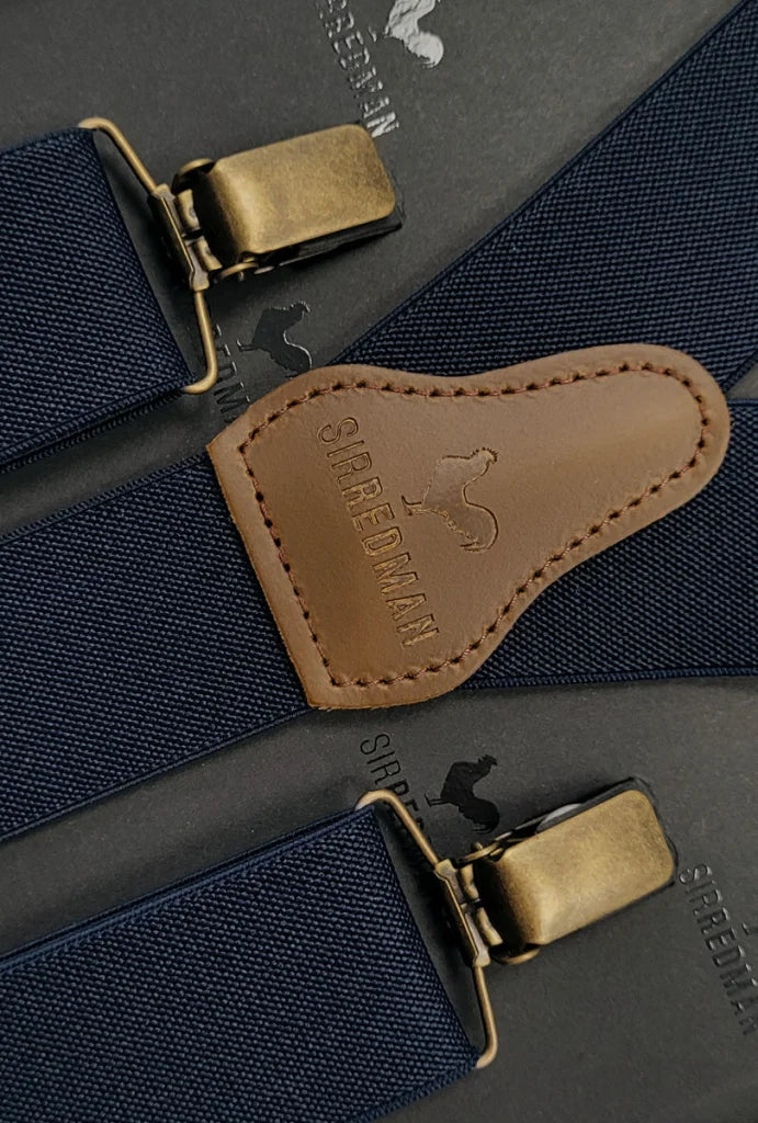 Hosenträger Gentleman’s marineblau Elastik - marineblau