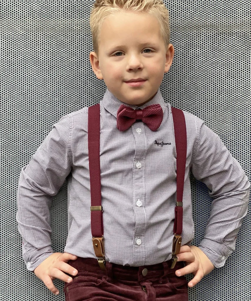 Kinderhosenträger Buck Burgundy - mauve - Hosenträger